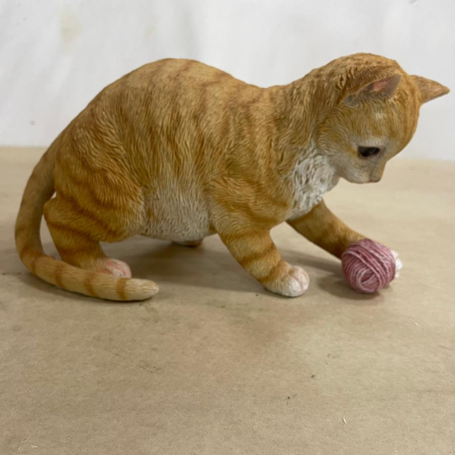 野川 15798 じゃれ猫(毛玉) ガーデンオーナメン ディスプレイオブジェ 園芸用品 |  | 02