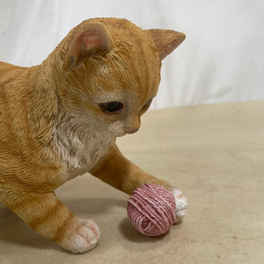 野川 15798 じゃれ猫(毛玉) ガーデンオーナメン ディスプレイオブジェ 園芸用品 |  | 03