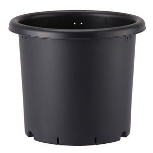 アップルウェアー 菊鉢 10号 BK 寸胴 リサイクル原料 通気性 マム | アップルウェアー