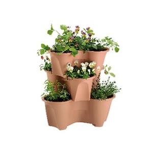 イチゴ ハーブ 立体花壇 ストロベリーポット ハーベリーポット 43型 Br リッチェル Leafs ヤフー店 通販 Yahoo ショッピング