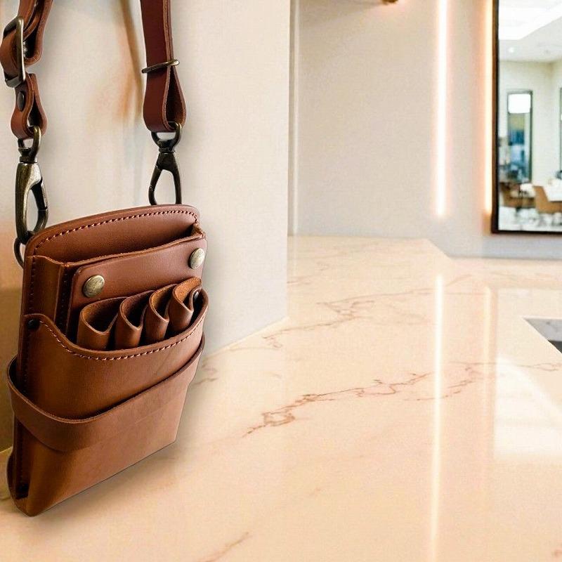 シザーケース 美容師 本革 4丁 シンプル 高品質 ハンドメイド おしゃれ