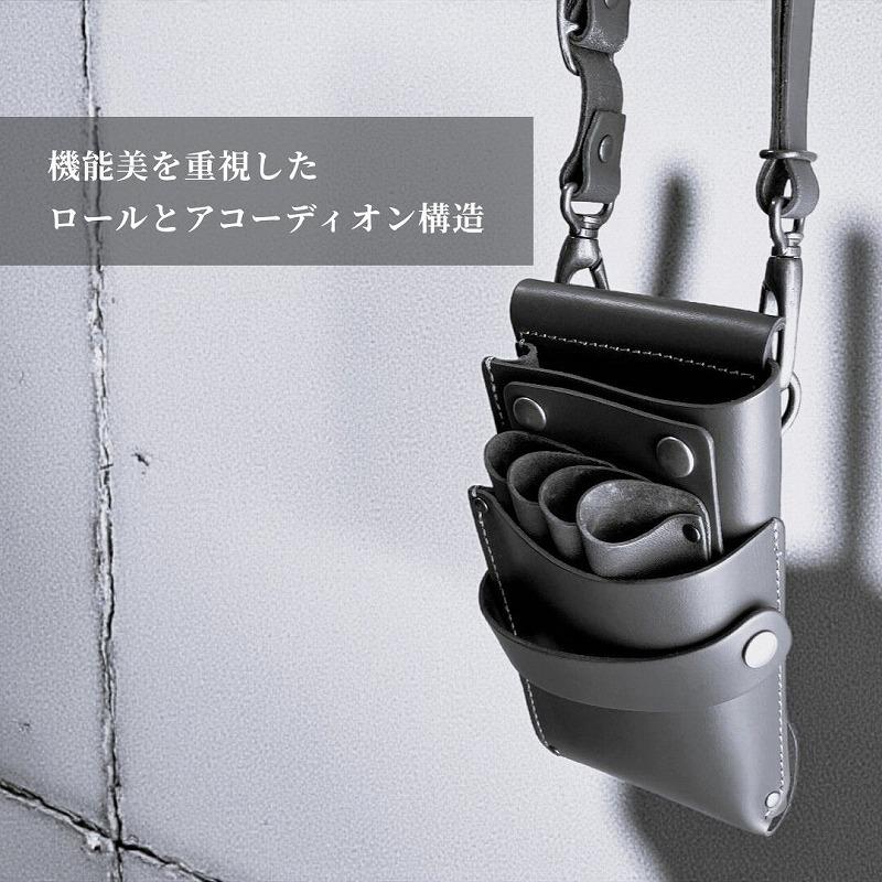シザーケース 美容師 本革 4丁 シンプル 耐久性 使いやすい 高品質 全6