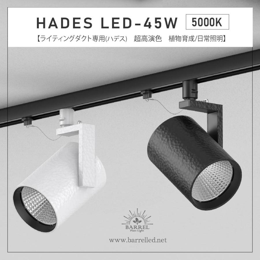 HADES-85-20W ブラック　ハデス　BARREL アクアリウムLED レール用スポットライト HADES 85 20W｜植物育成ライト専門店
