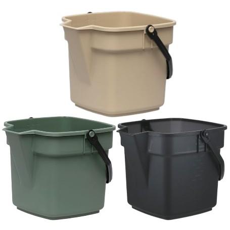 大和プラスチック BUCKETエンジョイ 10型 モスグリーン/サンドブラウン