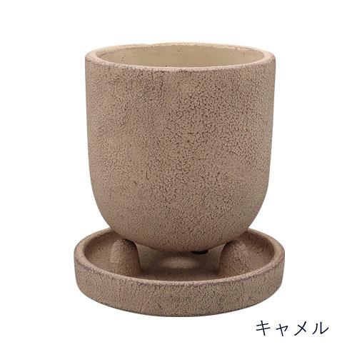 ポット　デルキ KL23 リベルタポット A　Sサイズ 鉢 シンプル オシャレ ソーサー付き |  | 06