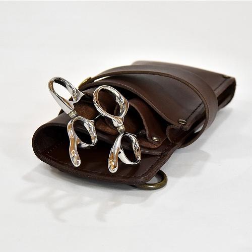 美容師 スタイリスト/シザーケース/本革(グレー) 美容師 シザーケース 人気ブランド 専門店 本革 おしゃれ 腰 PSC