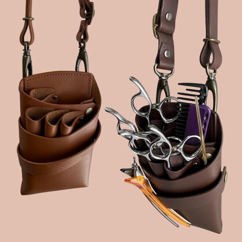 美容師 シザーケース 人気ブランド 専門店 本革 おしゃれ 腰　PSC PS-302-4 美容師専用シザーケース 3丁(フルオープン)【オーダーメイド】 【納期約4週間】 |  | 10