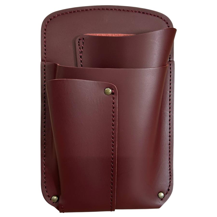 受注生産】本革 高級レザー フローリストシザーケース(フルオープン