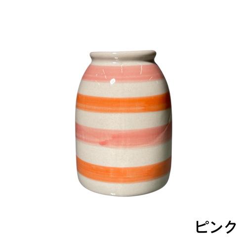 花瓶　デルキ キャンディーフラワーベース A FS32　一輪挿し フラワーベース 可愛い ストライプ　しましま |  | 03