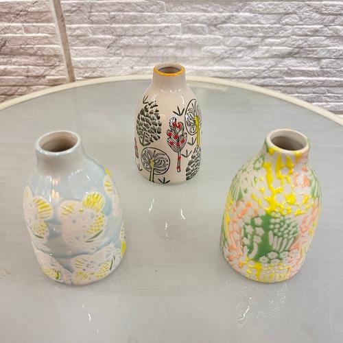 花瓶 デルキ ポーリッシュフラワーベース M FS21 一輪挿し フラワー