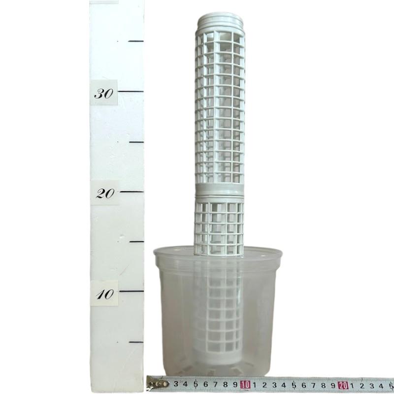 Jolie Nursery モスポール鉢 5号鉢透明/5.5号鉢透明/透明鉢専用モスポール 20cm 白 1本(水苔無し)　ジョリーナーセリー 固定・延長可能 支柱 観葉植物 |  | 06