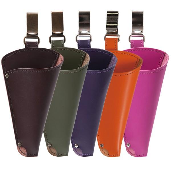 【訳あり大特価】本革 長もち　フローリストシザーケース PSC GR-001(フックタイプ)　レザーケース はさみケース 腰 シンプル 剪定バサミ花屋 ガーデニング 園芸 | 