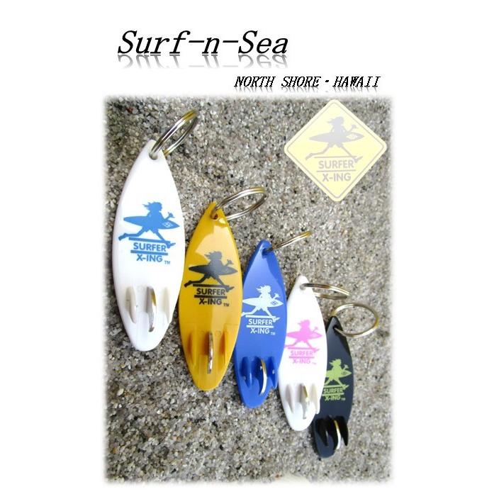 【SURF-N-SEA】サーフアンドシー/キーホルダー【ネコポス便対応可能】ボトルオープナーキーホルダー サーフボード ハワイアン｜leahawaii2