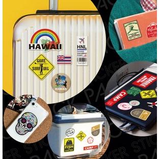 ハワイアンステッカー ホノルルエアポート HNL便フライトチケット HAWAII 旅行 スーツケース  ハワイアン雑貨｜leahawaii2｜02