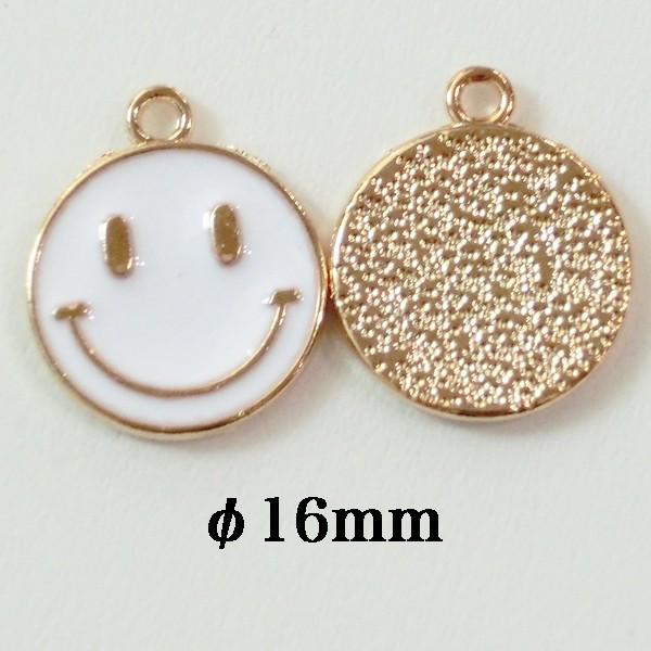 16mm チャーム スマイル ニコちゃん パーツ ハンドメイド 16mm チャーム スマイル ニコちゃん パーツ ハンドメイド