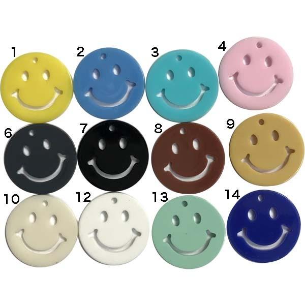 プラ板 スマイル ニコちゃん パステル ポップチャーム チャーム