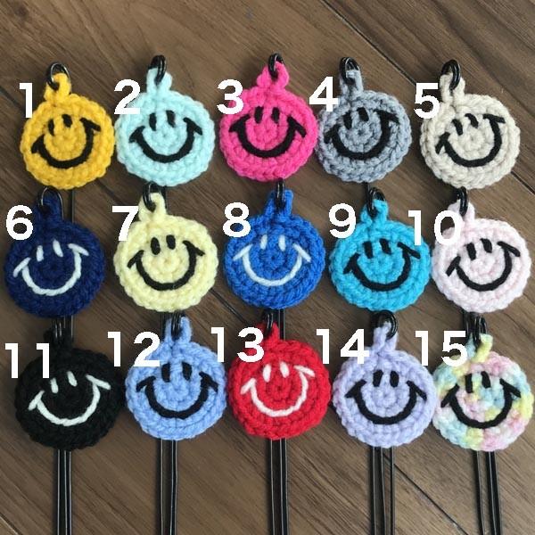 全15色 スマイルピック ニコちゃん ハンドメイド作品 ガーデンピック