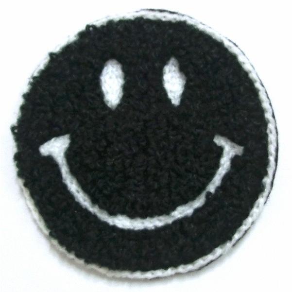 全7色 カラフル ニコちゃん パイル地 スマイル にこちゃん ワッペン