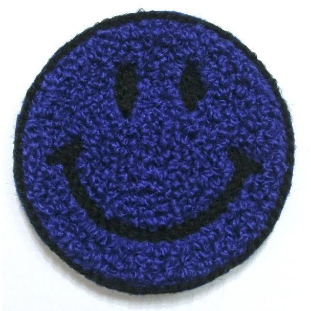 全7色 カラフル ニコちゃん パイル地 スマイル にこちゃん ワッペン