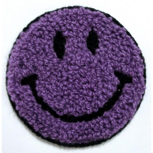 全7色 カラフル ニコちゃん パイル地 スマイル にこちゃん ワッペン