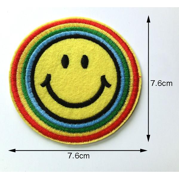 ニコちゃん大・小セット スマイル ニコちゃん にこちゃん ワッペン