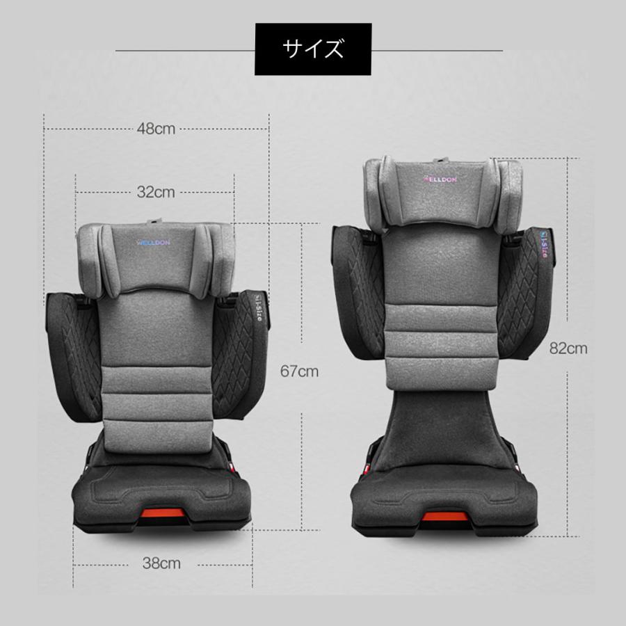 3歳から12歳  新基準R129 ジュニアシート チャイルドシート Eマークあり ウェルドン コクーントリップISOFIX |  | 10