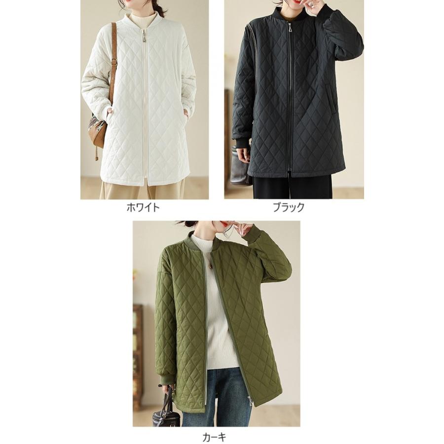 キルティング ジャケット ノーカラー レディース アウター 秋冬 キルティング ジャケット ノーカラー レディース アウター 秋冬