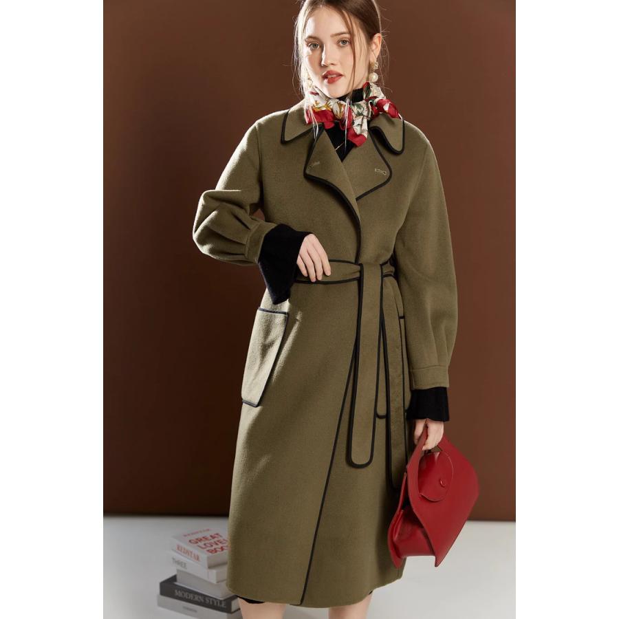 ロングコート レディース 冬 ステンカラーコート コート 40代 きれいめ