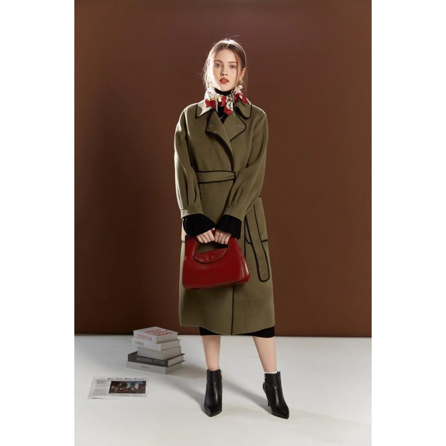 ロングコート レディース 冬 ステンカラーコート コート 40代 きれいめ