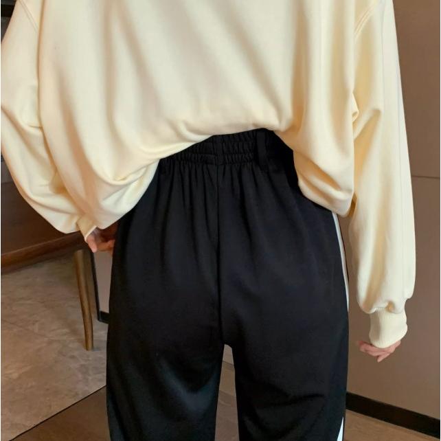 Mサイズ サイドラインパンツ Mサイズ レディース 男女兼用 サイドラインパンツ グレー 女性