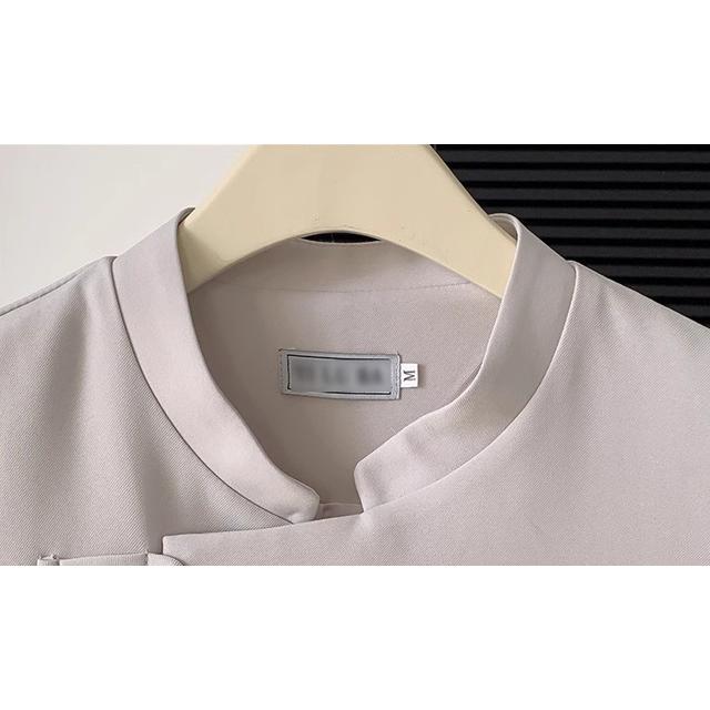 ベスト レディース 前開き ジレ ミドル丈 チャイナ風 トップス