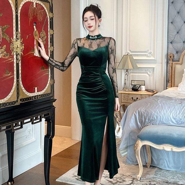 パーティードレス ロング 大きいサイズ 結婚式 ワンピース