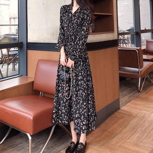 ロングワンピース レディース ワンピース 長袖 カジュアル 大きい