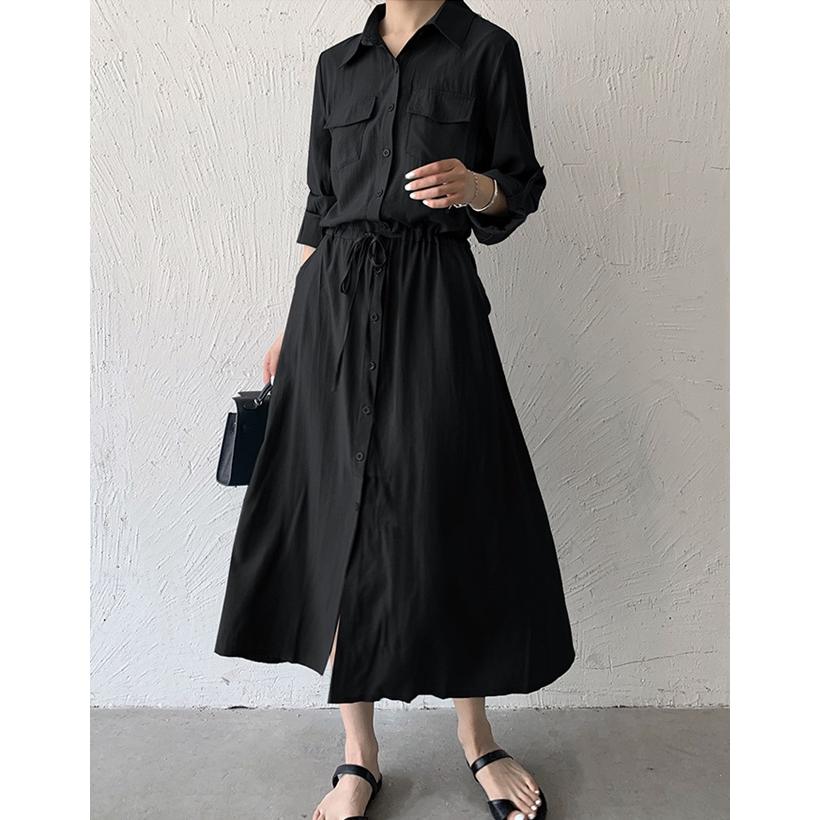 着物リメイク✨3Ｌカッコイイです♥襟付きロングワンピース 着物リメイク✨3Lカッコイイです♥襟付きロングワンピース