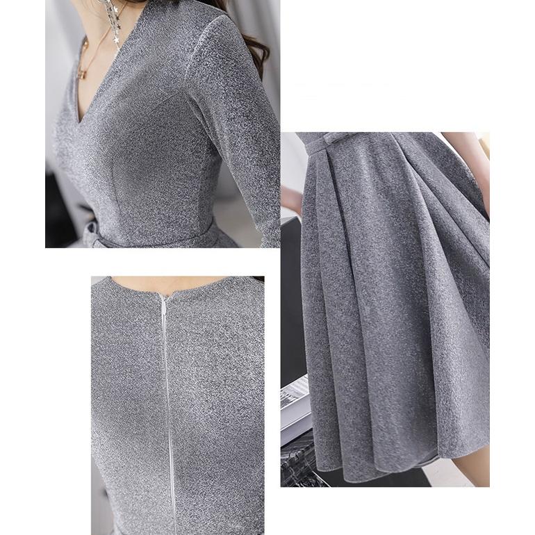 パーティードレス ロング 袖あり 大きいサイズ 3L 4L 結婚式