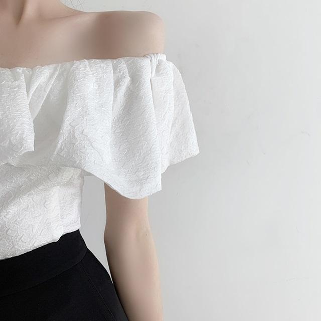 美品 JEAN PAUL GAULTIER トップス オフショルダー 　白 オフショルダー トップス ホワイト 白 半袖 レディース 春夏