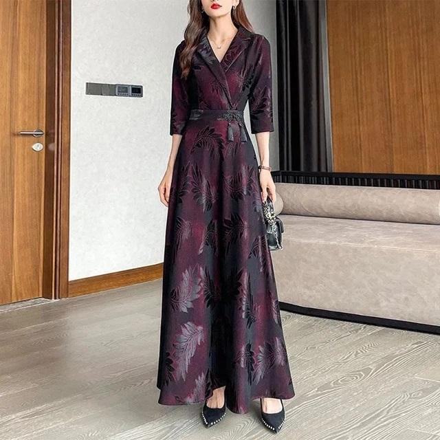 カシュクールワンピース 柄 パーティードレス 大きいサイズ 3L 4L 5L