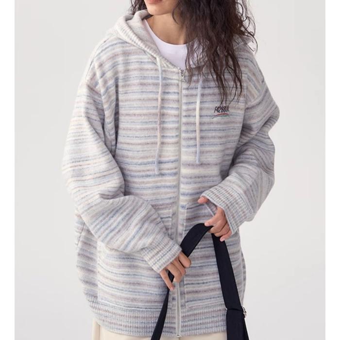 レディース　パーカー F426/エフ426】ジップアップパーカー レディース 長袖 ゆったり ワン