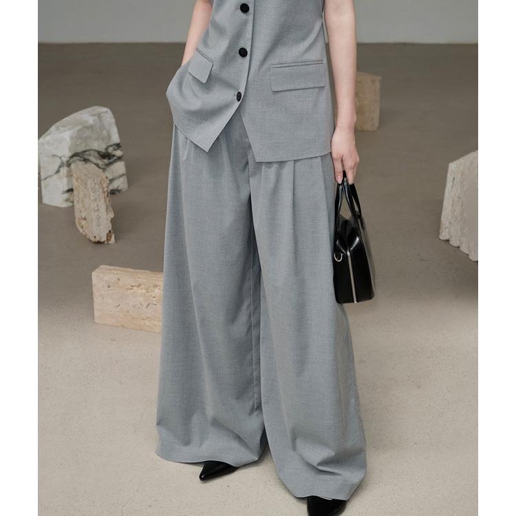 JUSLIN/ジャスリン】セットアップ レディース パンツ ベスト ジレ 春夏