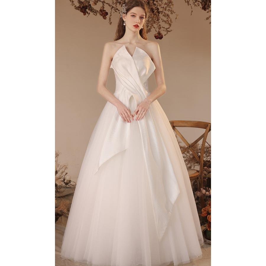 ウェディングドレス オフショルダー 大きいサイズ 3L 4L 小さいサイズ