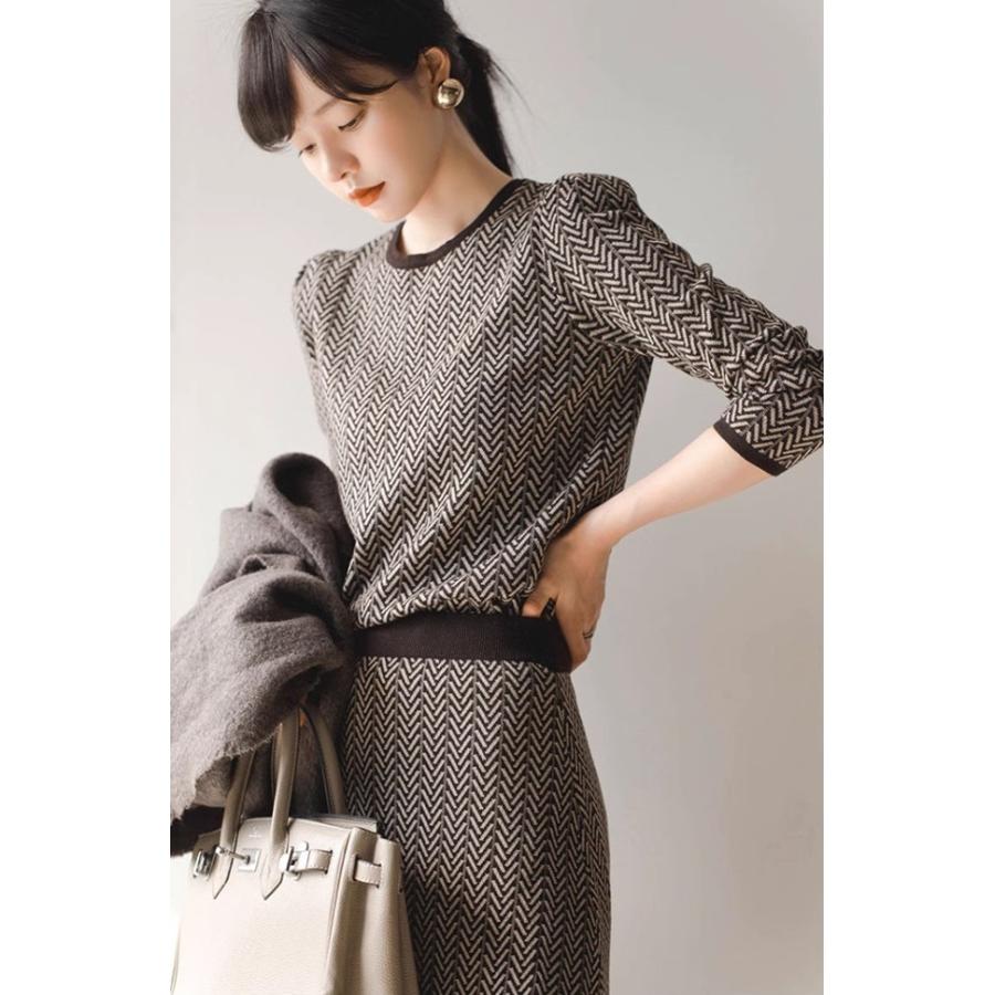 セットアップ ニット スカート レディース 秋冬 40代 おしゃれ ニット
