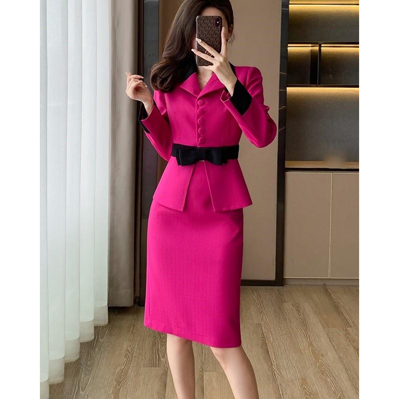 スカートスーツ レディース セットアップ セレモニー スーツ 大きい