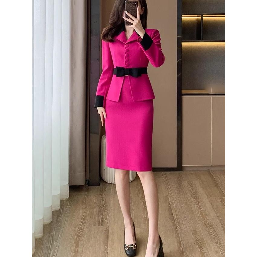 スカートスーツ レディース セットアップ セレモニー スーツ 大きい