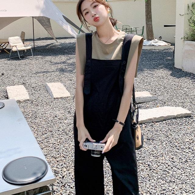 オーバーオール Tシャツ 2点セット オールインワン レディース