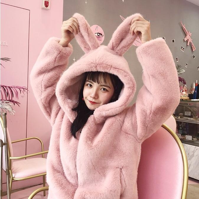 うさみみ モヘア コート レディース 冬 アウター うさ耳 うさみみ モヘア コート レディース 冬 アウター うさ耳
