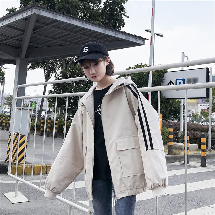 原宿系ファッション 韓国ファッション マウンテンパーカー レディース 大きいサイズ アウター ブルゾン ジャンパー オーバーサイズ ライン 秋 冬 Awa0045 Leap リープ 通販 Yahoo ショッピング