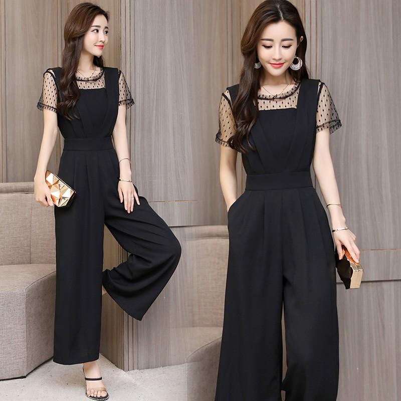 パンツドレス かっこいい 大きいサイズ 3L オールインワン レディース