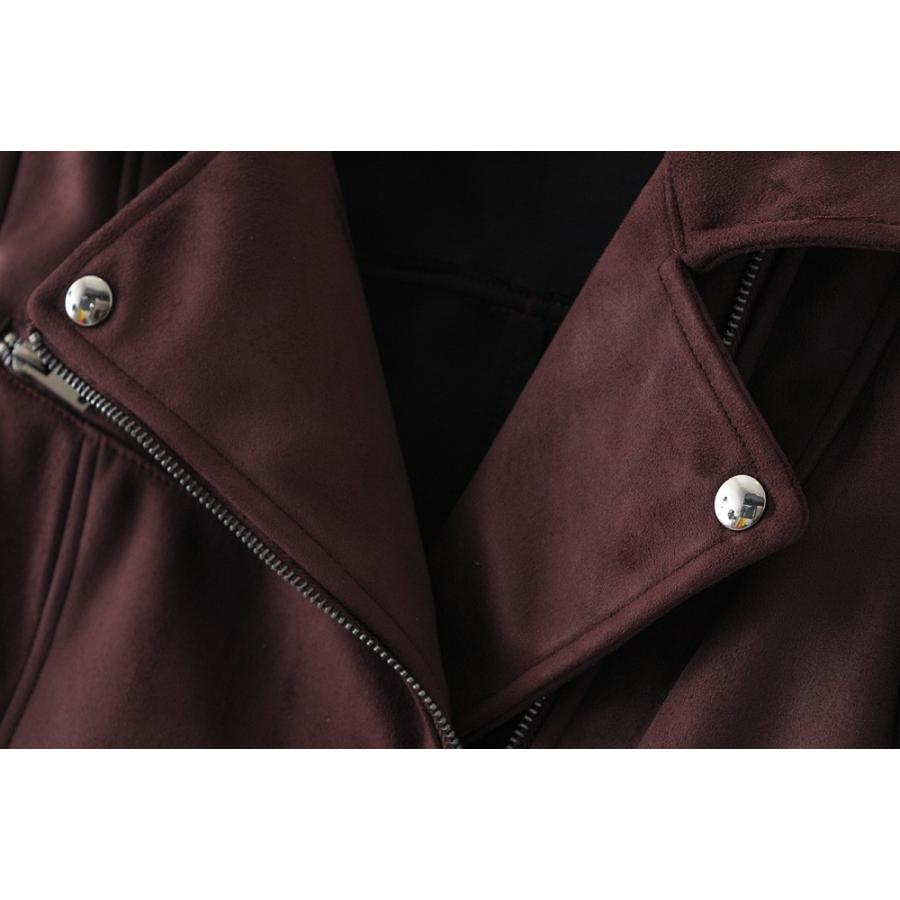 即納 ライダース ジャケット レディース アウター 秋 冬 春 黒 赤