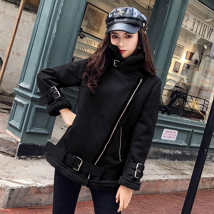 ムスタンジャケット 裏ボア ジャケット ブルゾン アウター レディース 大きいサイズ 3l 秋冬 ボンバージャケット ショート丈 黒 韓国 長袖 ゆったり 無地 Awa0090 Leap リープ 通販 Yahoo ショッピング