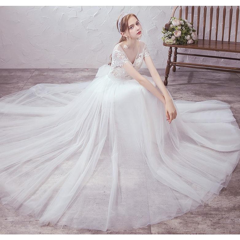 21新作モデル ウエディングドレス 大きいサイズ 3l 小さいサイズ ロングドレス 白 スレンダーライン トレーンドレス レース シースルー セクシー 袖あり 半袖 Vネック 二次会 Awa0180 Leap リープ 通販 Yahoo ショッピング Seal限定商品 Skylanceronline Com